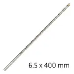MASONRY DRILL BIT LONG LIFE 6.5 X 400MM