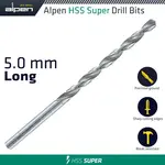 HSS SUPER DRILL BIT LONG 5 X 132MM POUCH