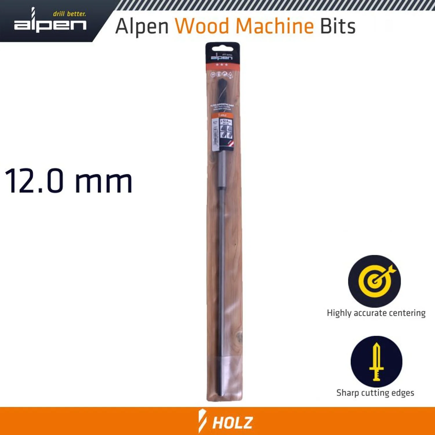 ALP5512.webp WOOD MACHINE DRILL BIT 12MM X 400MM - Image 1