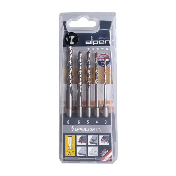 SET IMPULZOR IMPACT UNIV HEX ATM5 5-TLG 3.0-4.0- 5.0- 6.0- 8.0 MM