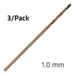 HSS SPRINT MASTER 1.0 MM X3 SLEEVED DIN338 ALPEN DRILL BIT
