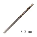 HSS SPRINT MASTER 3.0MM 10-PACK HANG TAG DIN 338 ALPEN DRILL BITS