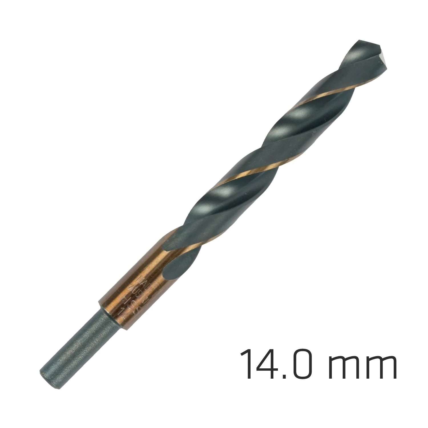 ALP6400140.webp HSS SPRINT MASTER 14.0MM RED SHANK 9.5MM X1 SLEEVED DIN338 ALPEN DRILL - Image 1