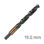 HSS SPRINT MASTER 19.0MM RED SHANK 12.5MM X1 SLEEVED DIN338 ALPEN DRIL