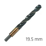 HSS SPRINT MASTER 19.5MM RED SHANK 12.5MM X1 SLEEVED DIN338 ALPEN DRIL