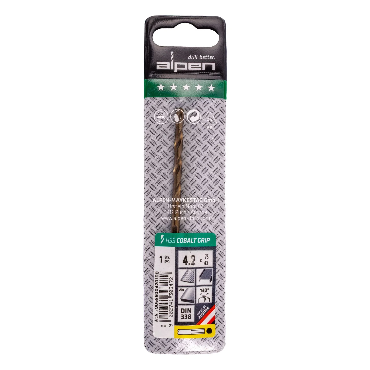 ALP6550042.webp HSS COBALT 4.2 PLW GRIP 3-SIDED - Image 1