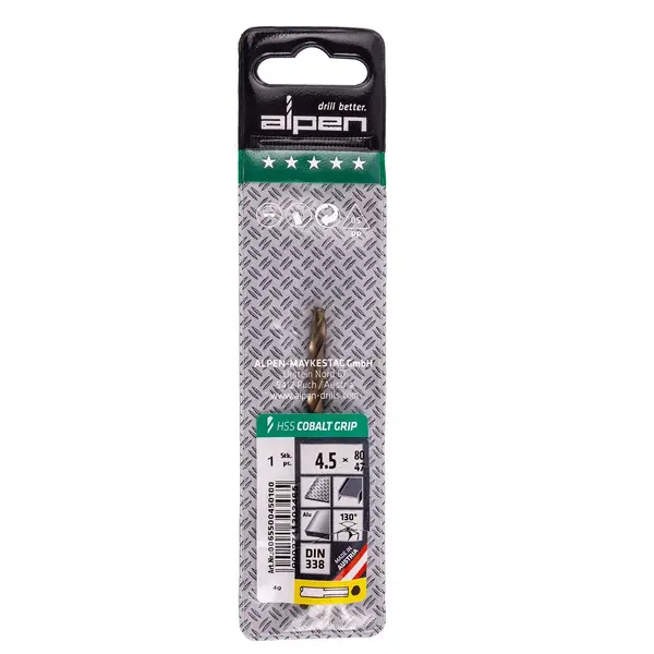 HSS COBALT 4.5 PLW GRIP 3-SIDED