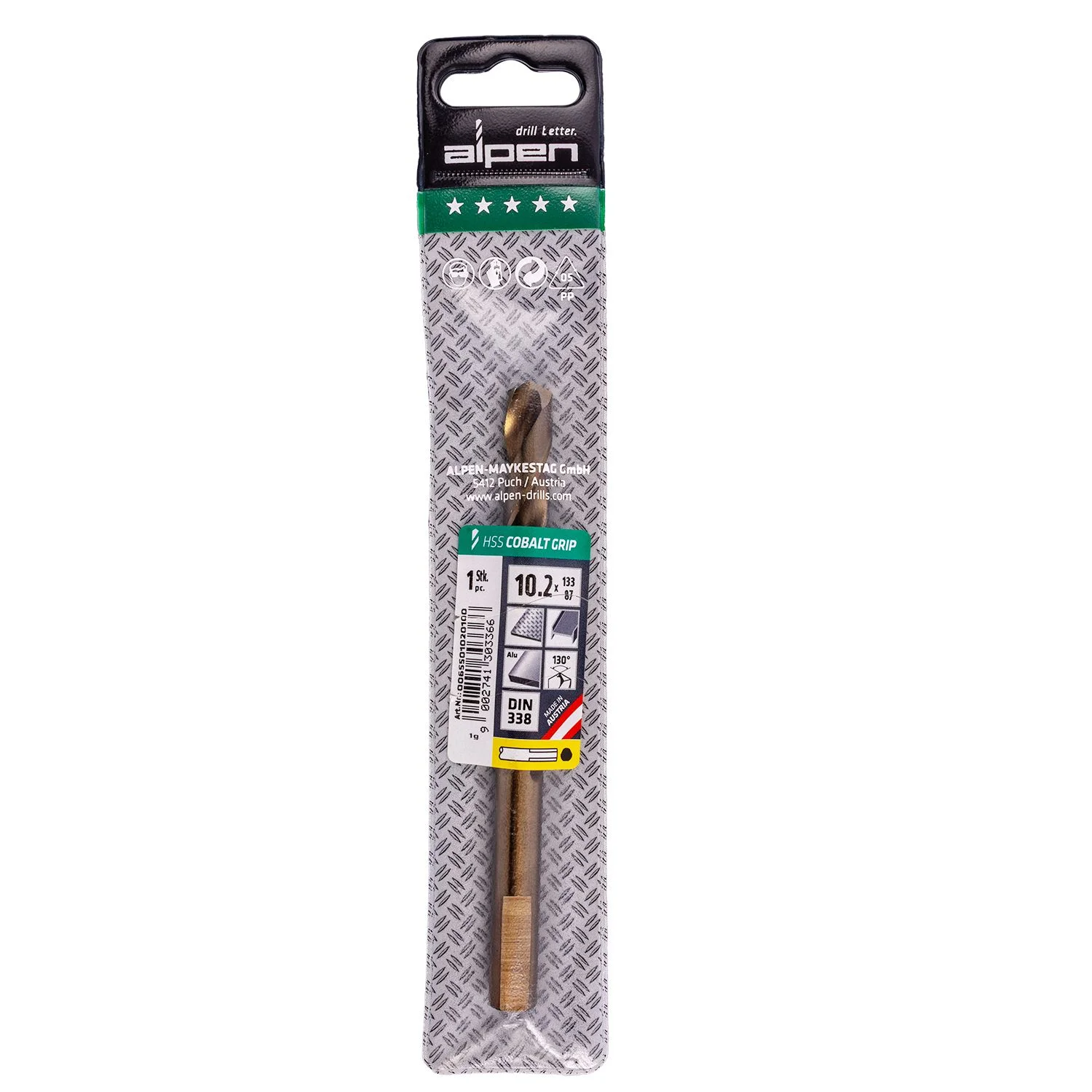 ALP6550102.webp HSS COBALT 10.2 PLW GRIP 3-SIDED - Image 1
