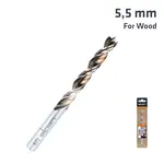 TIMBER TWIST 5.5MM WOOD DRILL BIT SLEEVED