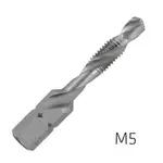 ALPEN COMBINATION TAP PLW M5 1/4″ SHANK