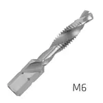 ALPEN COMBINATION TAP PLW M6 1/4″ SHANK