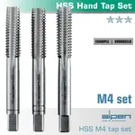 HAND TAP SET IN POUCH M4 HSS 0.7MM PITCH