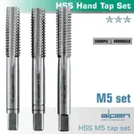 HAND TAP SET IN POUCH M5 HSS 0.8MM PITCH