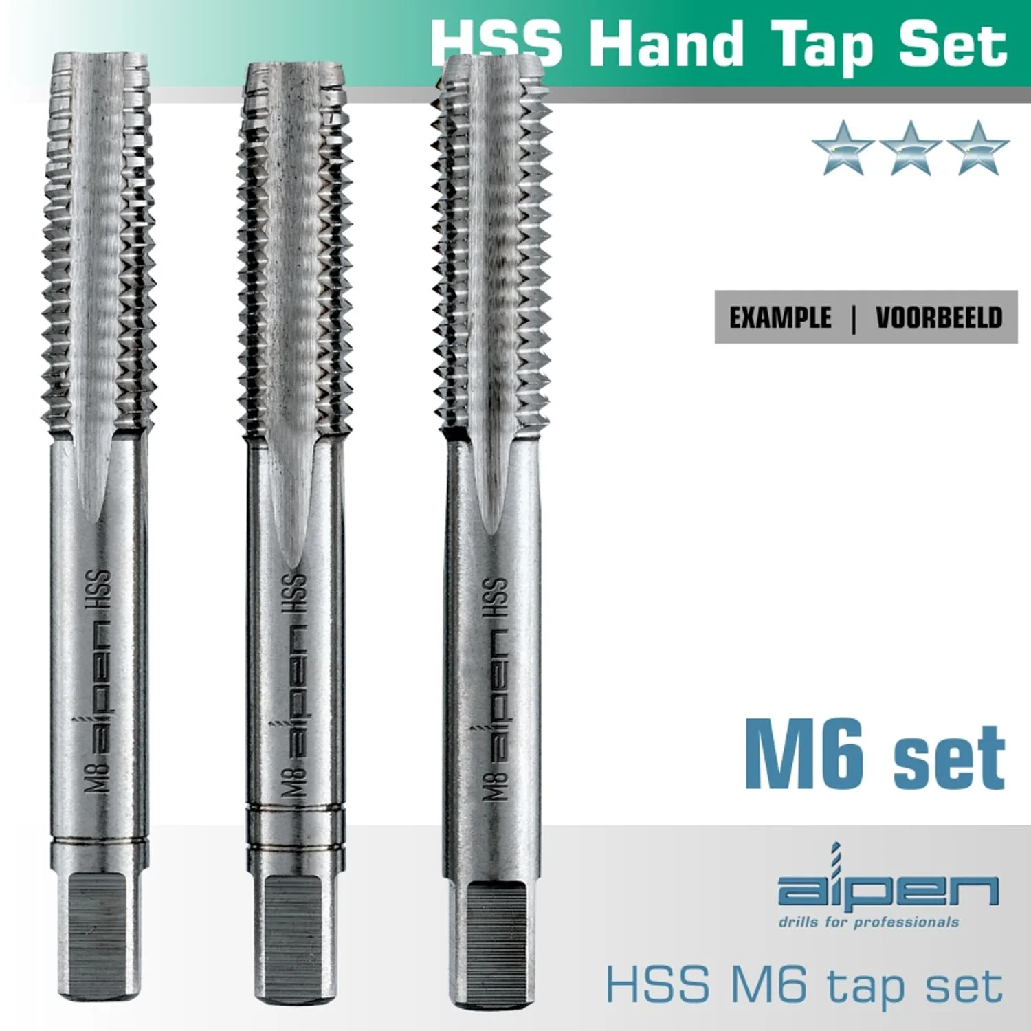 ALP70706.webp HAND TAP SET IN POUCH M6 HSS 1.0MM PITCH - Image 1