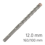 FORCE X 12.0 X160/100 SDS-PLUS REBAR DRILL BIT X4 CUTTING EDGES - BULK