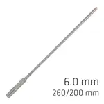 FORCE X 6.0 X 260/200 SDS-PLUS REBAR DRILL BIT X4 CUTTING EDGES - BULK