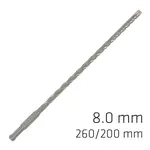 FORCE X 8.0 X 260/200 SDS-PLUS REBAR DRILL BIT X4 CUTTING EDGES - BULK