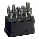 TUNGSTEN BURR SET 10PIECE 6MM SHANK