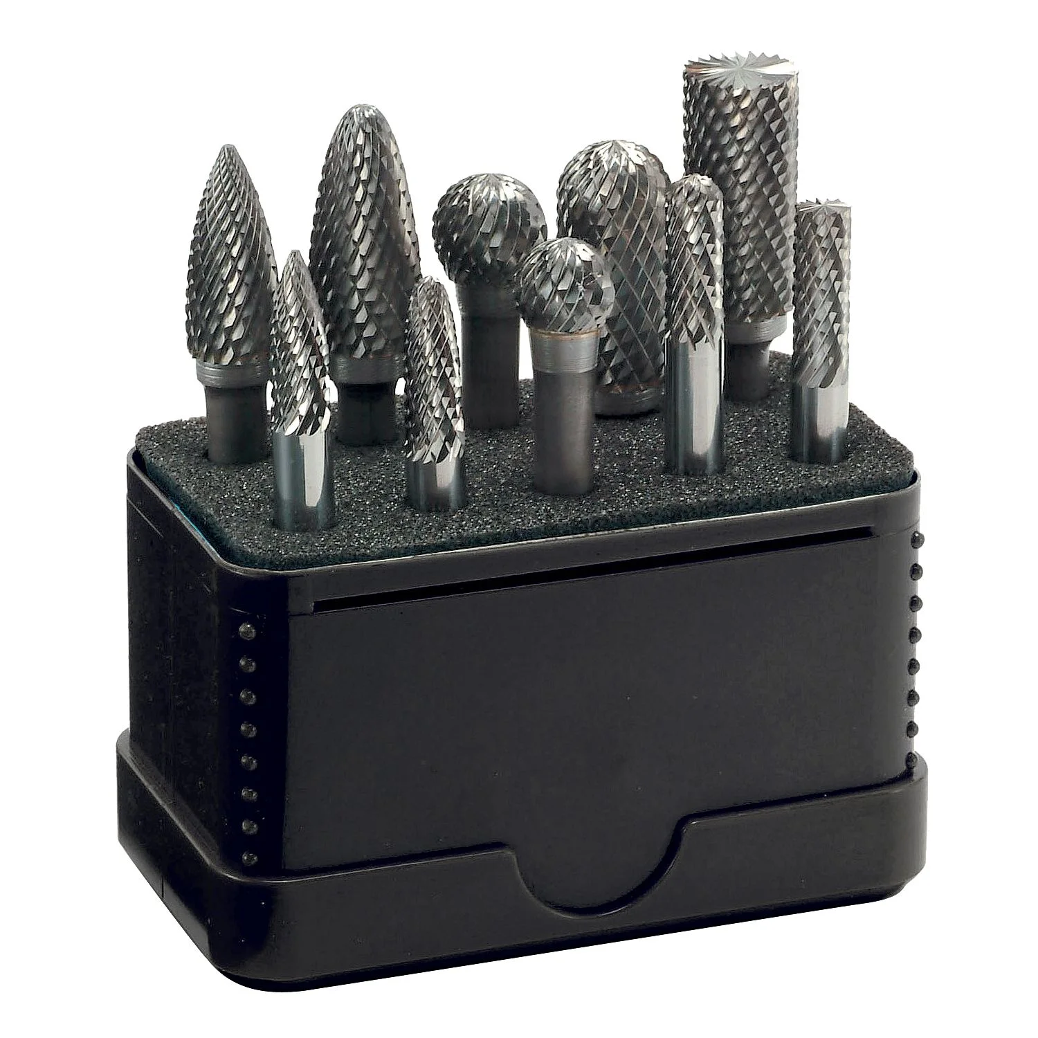 ALP77600.webp TUNGSTEN BURR SET 10PIECE 6MM SHANK - Image 1