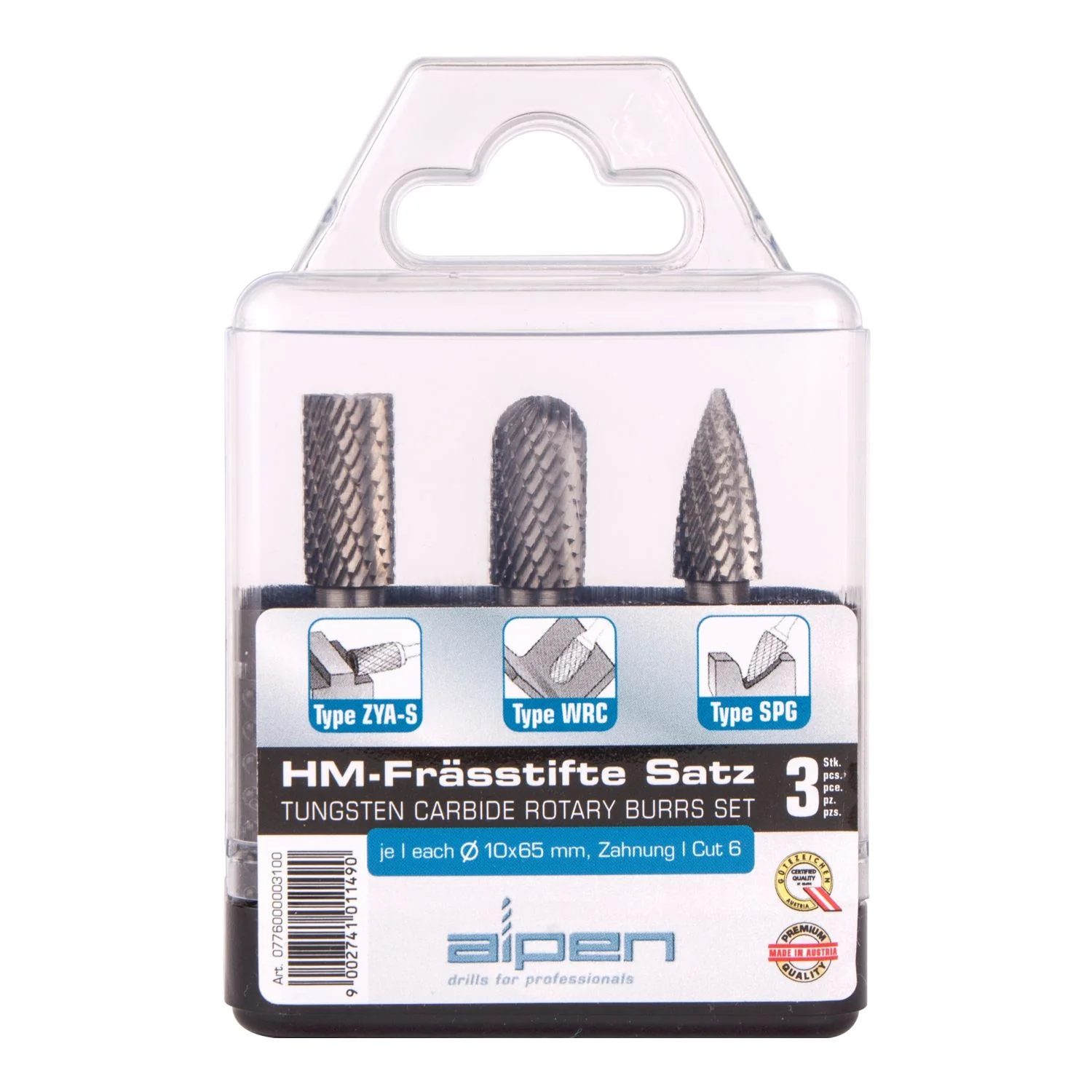 ALP776003.webp TUNGSTEN BURR SET 3PIECE - Image 1