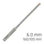 FORCE X 6.0 X 160/100 SDS-PLUS REBAR DRILL BIT X4 CUTTING EDGES