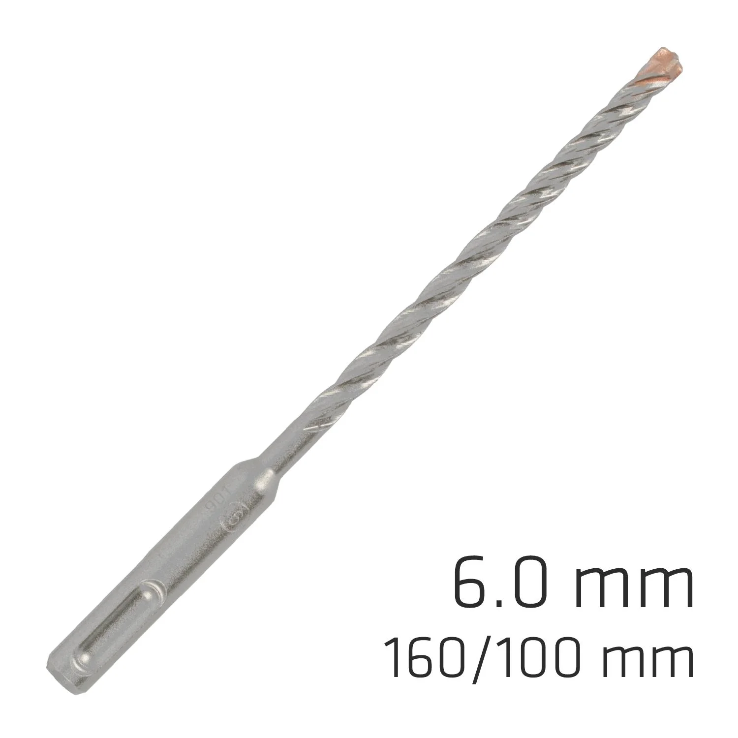 ALP815006.webp FORCE X 6.0 X 160/100 SDS-PLUS REBAR DRILL BIT X4 CUTTING EDGES - Image 1