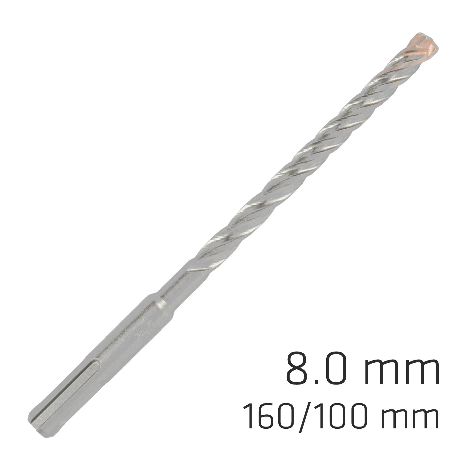ALP815008.webp FORCE X 8.0 X 160/100 SDS-PLUS REBAR DRILL BIT X4 CUTTING EDGES - Image 1