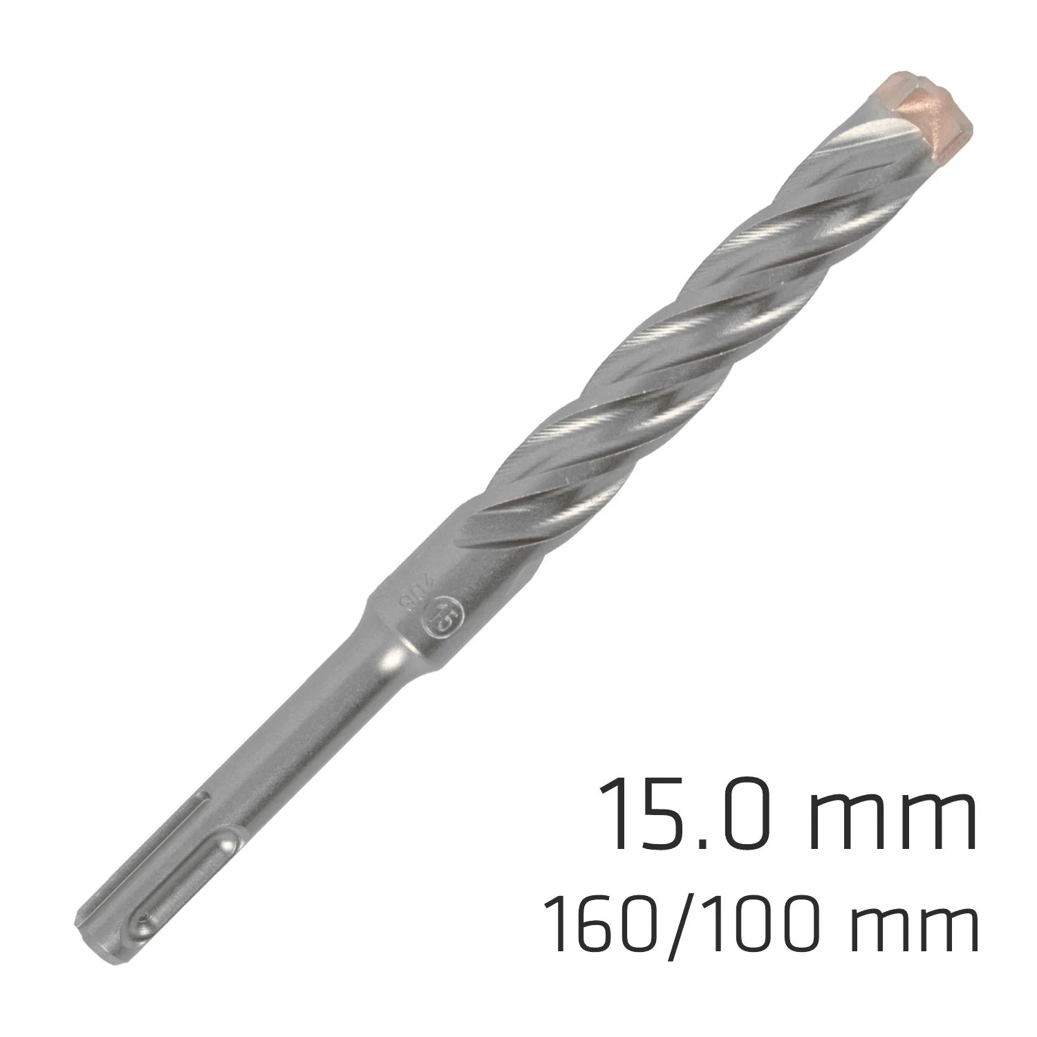 ALP815015.webp FORCE X 15.0 X160/100 SDS-PLUS REBAR DRILL BIT X4 CUTTING EDGES - Image 1