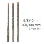 FORCE X SDS SET 3 PCS 6/8/10 MM X 160