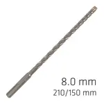 FORCE X 8.0 X 210/150 SDS-PLUS REBAR DRILL BIT X4 CUTTING EDGES