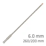 FORCE X 6.0 X 260/200 SDS-PLUS REBAR DRILL BIT X4 CUTTING EDGES