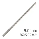 FORCE X 9.0 X 260/200 SDS-PLUS REBAR DRILL BIT X4 CUTTING EDGES