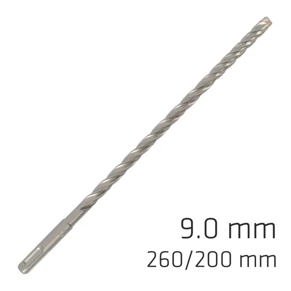 FORCE X 9.0 X 260/200 SDS-PLUS REBAR DRILL BIT X4 CUTTING EDGES