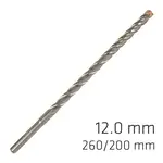 FORCE X 12.0 X 260/200 SDS-PLUS REBAR DRILL BIT X4 CUTTING EDGES