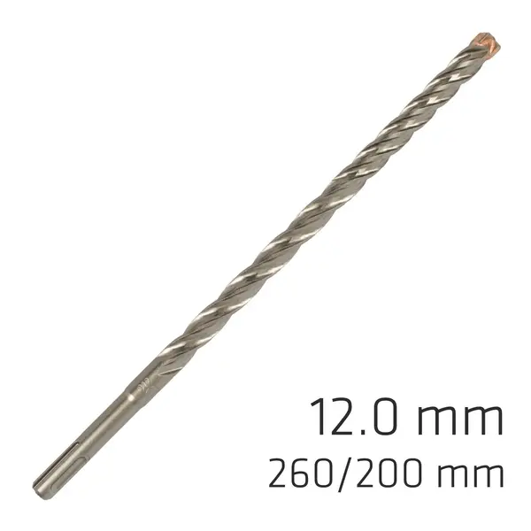 FORCE X 12.0 X 260/200 SDS-PLUS REBAR DRILL BIT X4 CUTTING EDGES