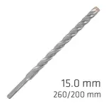FORCE X 15.0 X 260/200 SDS-PLUS REBAR DRILL BIT X4 CUTTING EDGES