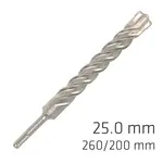 FORCE X 25.0 X 250/200 SDS-PLUS REBAR DRILL BIT X4 CUTTING EDGES
