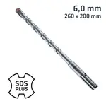 SDS PLUS DRILL BIT 260 X 200 6.0MM
