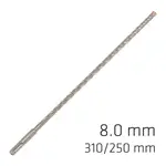 FORCE X 8.0 X 310/250 SDS-PLUS REBAR DRILL BIT X4 CUTTING EDGES