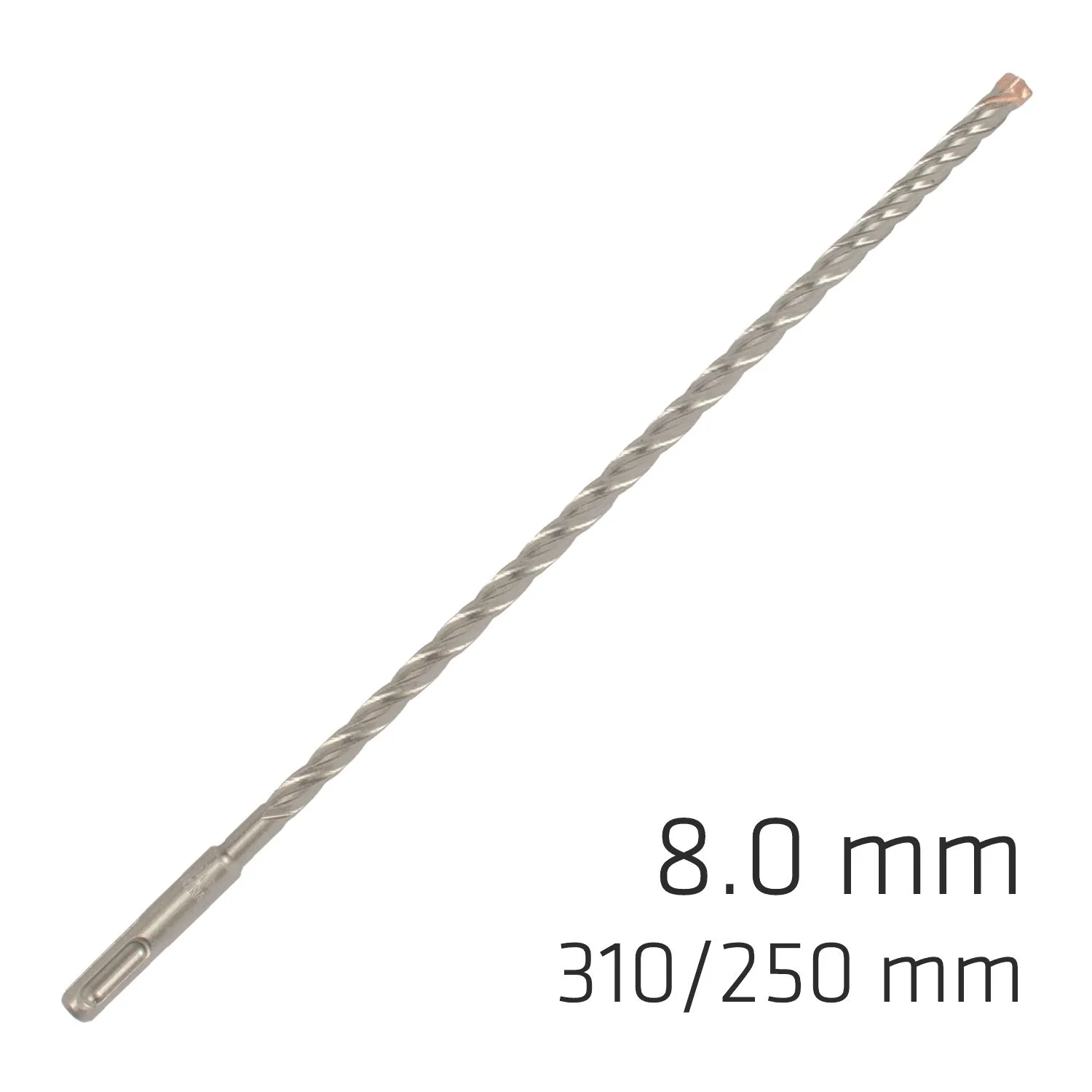ALP845008.webp FORCE X 8.0 X 310/250 SDS-PLUS REBAR DRILL BIT X4 CUTTING EDGES - Image 1