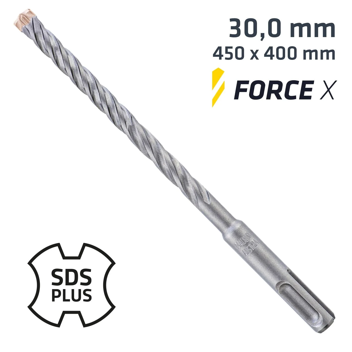 ALP875030.webp FORCE X 30.0 X 450/400 SDS-PLUS REBAR DRILL BIT X4 CUTTING EDGES - Image 1