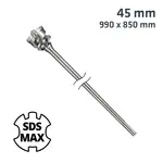 SDS MAX MILL CROWN 45MM X 990 X 850 DRILL BIT