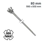 SDS MAX MILL CROWN 80MM X 990 X 850 DRILL BIT