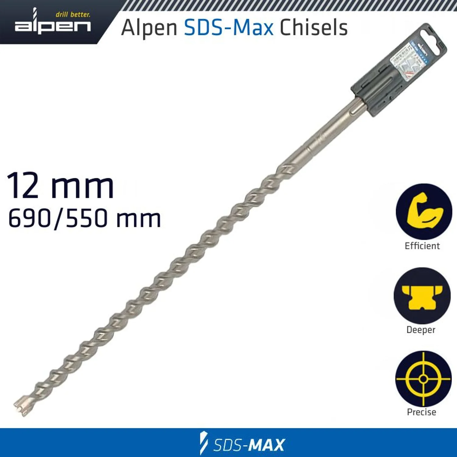 ALP89312.webp SDS MAX DRILL BIT 740X600 12MM - Image 1