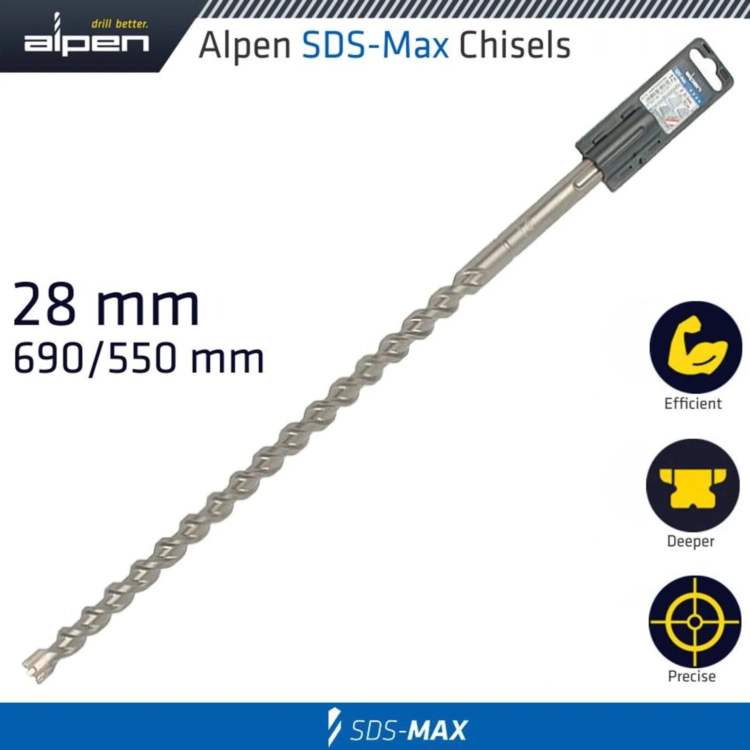 ALP89328.webp SDS MAX DRILL BIT 720X600 28MM - Image 1
