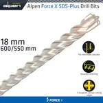 FORCE X 18.0 X 600/550 SDS-PLUS REBAR DRILL BIT X4 CUTTING EDGES - Image 3