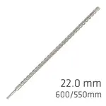 FORCE X 22.0 X 600/550 SDS-PLUS REBAR DRILL BIT X4 CUTTING EDGES