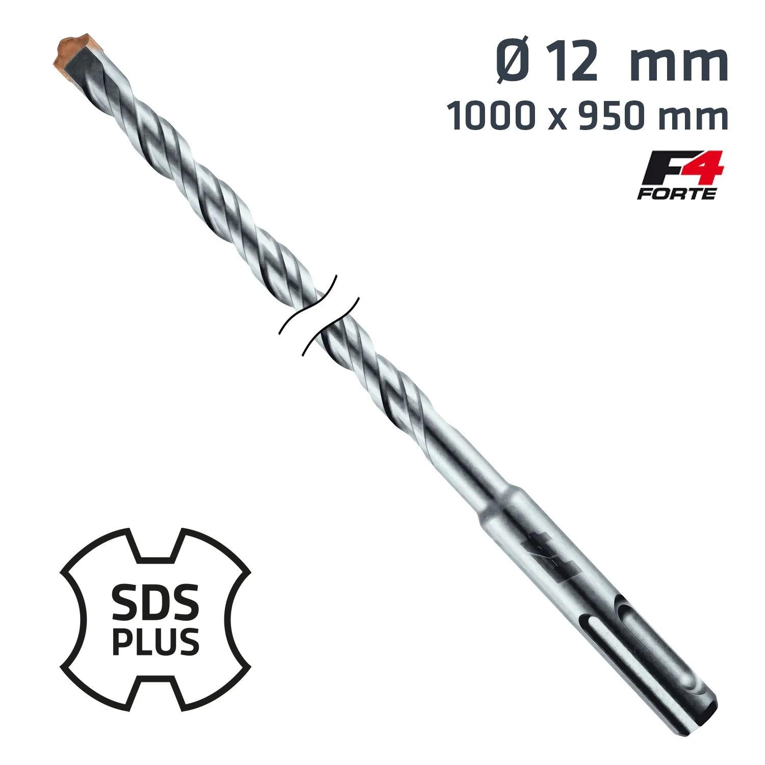 ALP91412.webp SDS PLUS HAMMER BIT 1000 X 950MM 12MM - Image 1