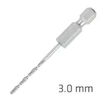 HSS SUPER DRILL BIT HEX SHANK 3MM