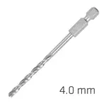 HSS SUPER DRILL BIT HEX SHANK 4MM